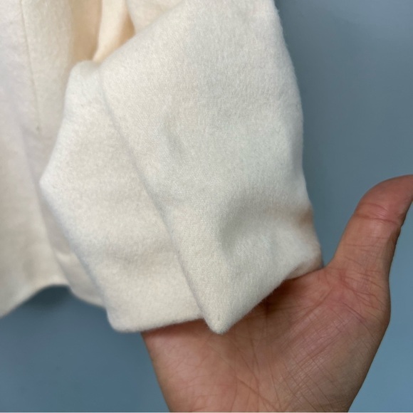 Anne Klein Women's Wool Angora Open Front Blazer Ivory Petite Size 2 Fall Casual - Picture 11 of 13